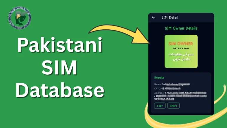 Pakistani SIM Database